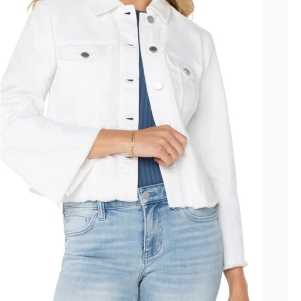 Liverpool White Jean Jacket Classic Design